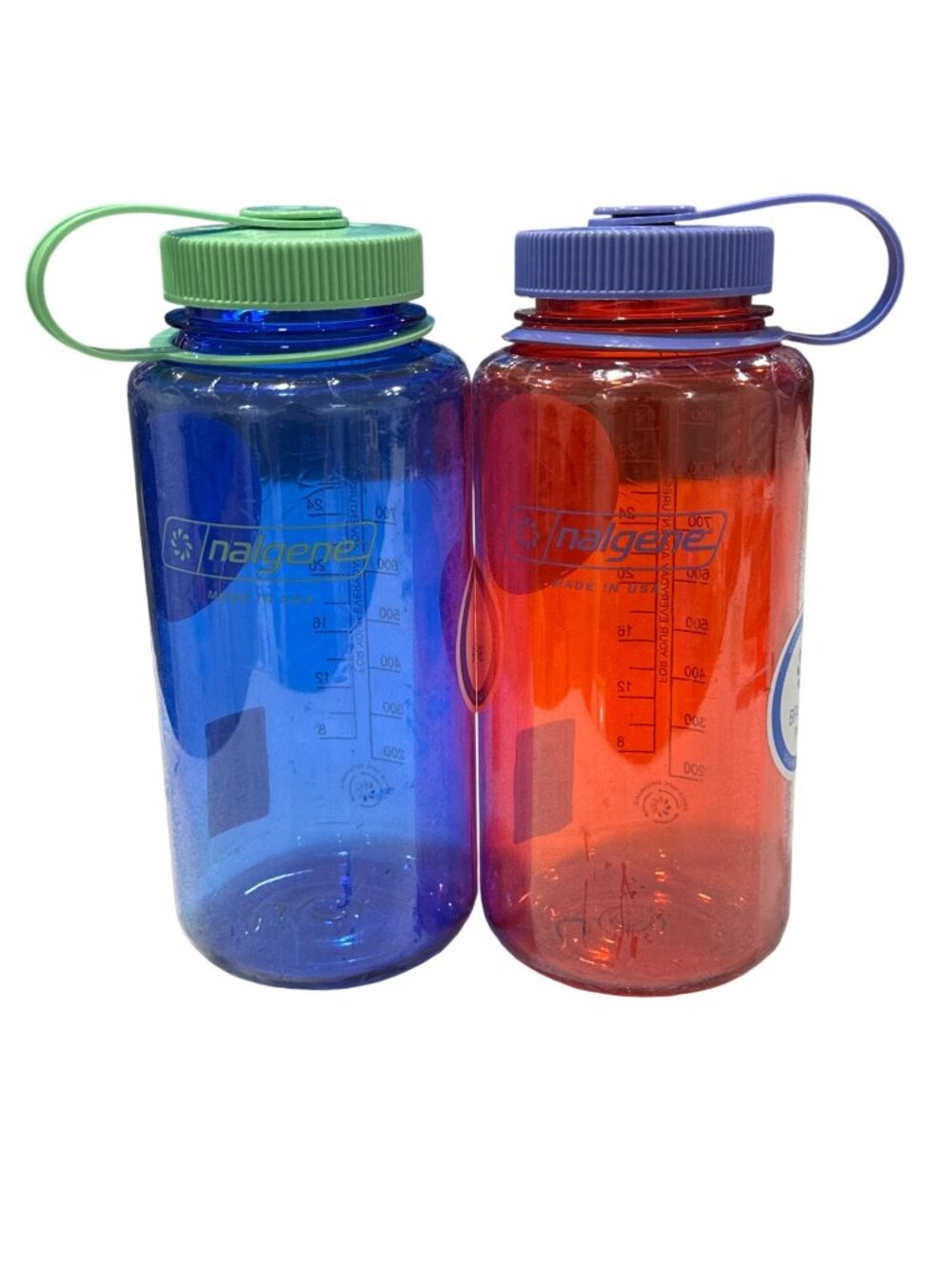 Nalgene 32 Oz (2-pack) Wide Mouth Water Bottles BPA-Free Durable & Leak-Proof De